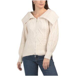 SUGAR LIPS Mitchell Front Zip Up Sweater